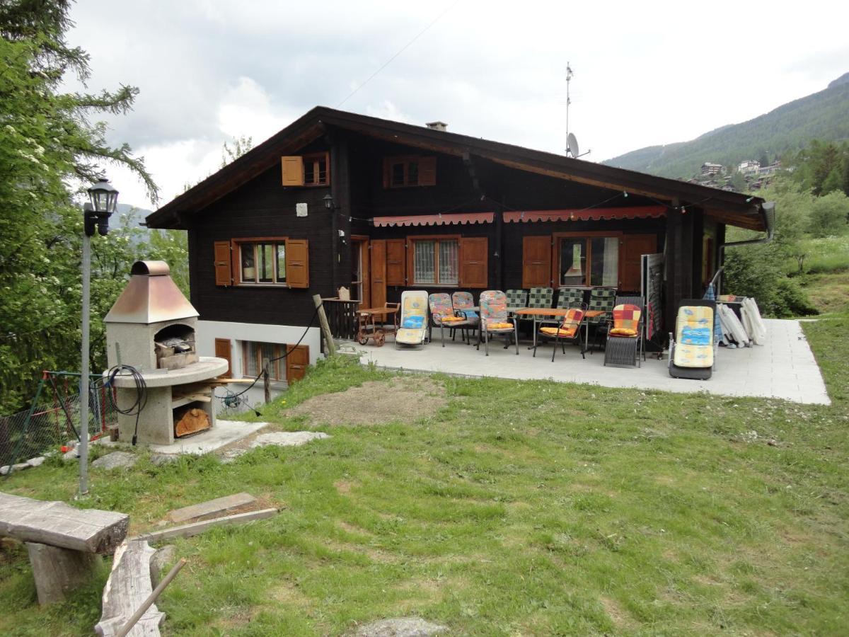 Chalet Sven & Marc Graechen, Niedergraechen Vallis Sankt Niklaus Exterior photo